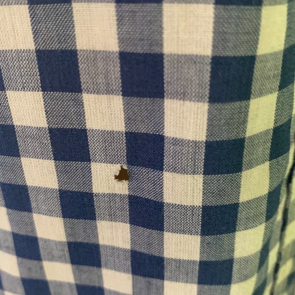 Vintage  Helen Cerda Hand Embroidered Women's Blue and White Gingham Shirt - Picture 13 of 13